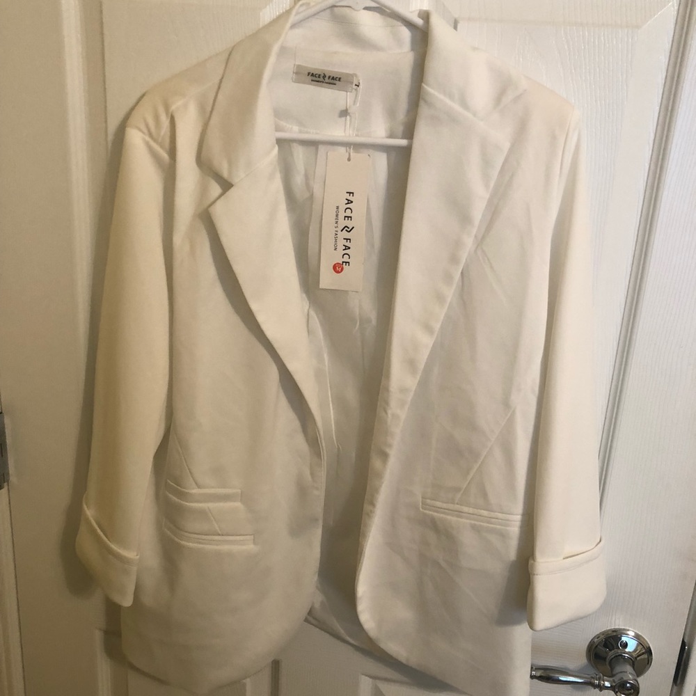 white/cream blazer